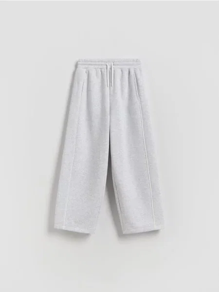 Reserved Утеплені спортивні штани світло-сірий сірі