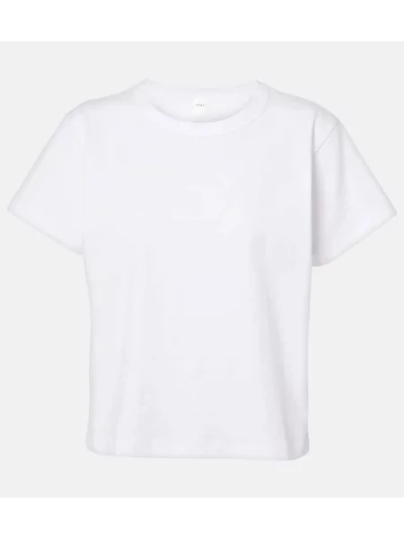 Tricou Leset din jerseu alb