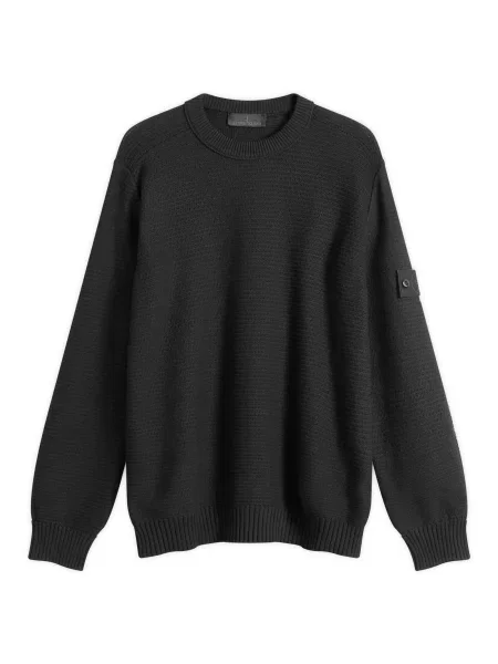 Sweter Stone Island z kaszmiru z kamieniami czarny