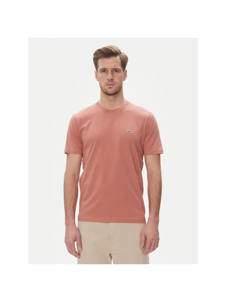 Lee Póló Patch Regular Fit rózsaszín