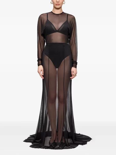 Hosszú maxi ruha V:pm Atelier fekete