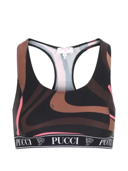 Top sport Pucci cu imagine negru