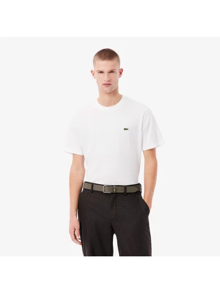 Lacoste ремінь шкіряний червоний
