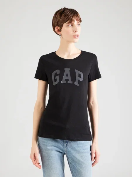 GAP Tricou CLSC gri metalic negru