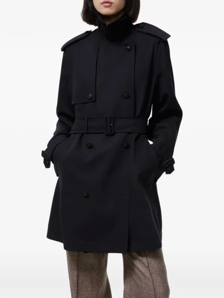 Scurt trenci Burberry de lână albastru