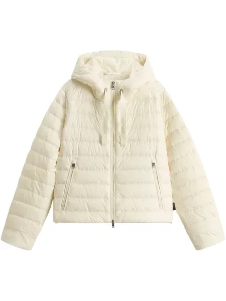Geacă Woolrich cu glugă alb
