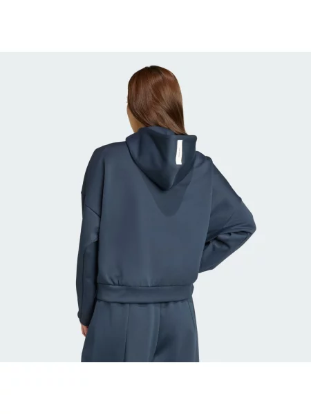 Bluza Adidas z kapturem niebieska