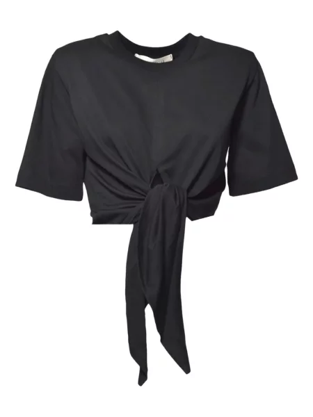 Krótki top Nineminutes czarny