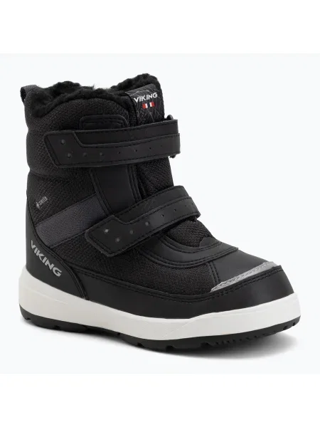 Ghete pentru copii Viking Footwear Play Reflex Warm GTX 2V reflective / black negru