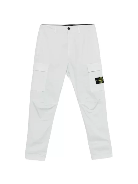 Pantaloni cargo Stone Island cu strasuri albastru