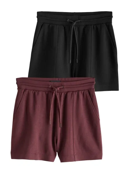 Next Pantaloni mov zmeură negru