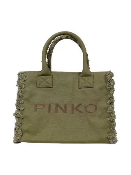Shopperka Pinko płócienna zielona