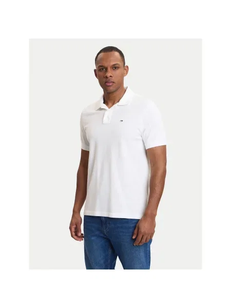 Tommy Jeans Polo marškinėliai Regular Fit balta