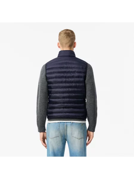 Lacoste Wodoodporna Kamizelka Puchowa niebieska