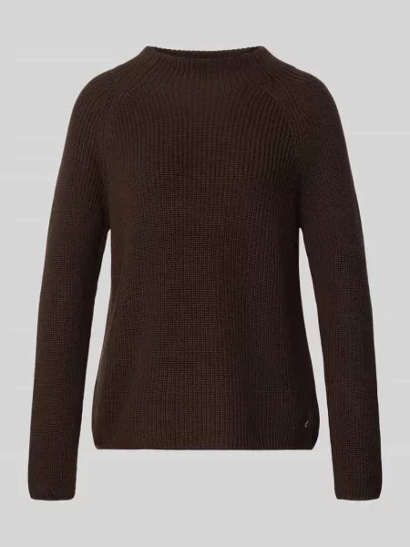 Sweter z dzianiny ze stójką Monari