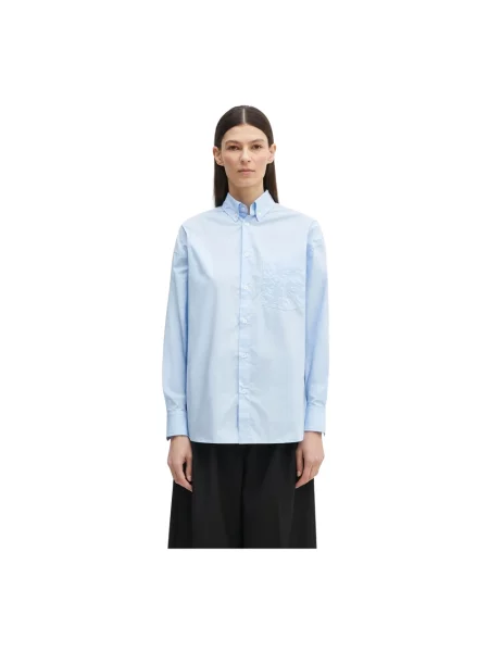 Fiorucci koszula Angel Embroidered Relaxed Fit relaxed z kołnierzykiem klasycznym niebieski