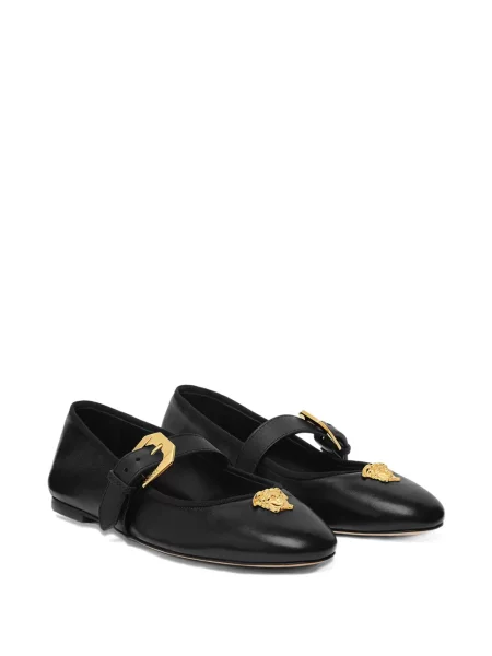 Balerini Versace cu cataramă negru