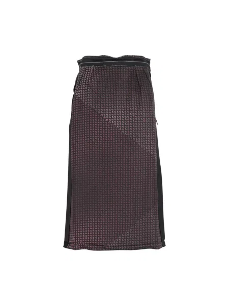Spódnica midi Maison Margiela z nadrukiem z wzorem paisley czarna