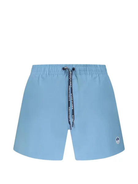 Kąpielówki North Sails z logo ze sznurkiem niebieskie