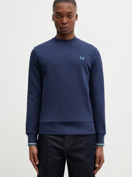 Geacă Fred Perry cu decolteu rotund albastru