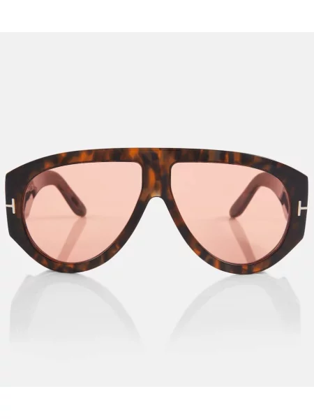 Ochelari de soare aviator Tom Ford maro