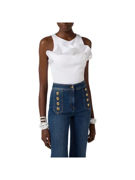 Top Elisabetta Franchi alb
