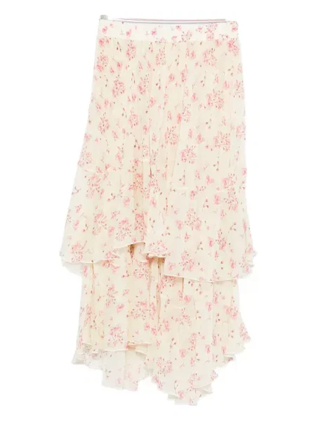 Fustă Styland cu model floral cu imagine în straturi