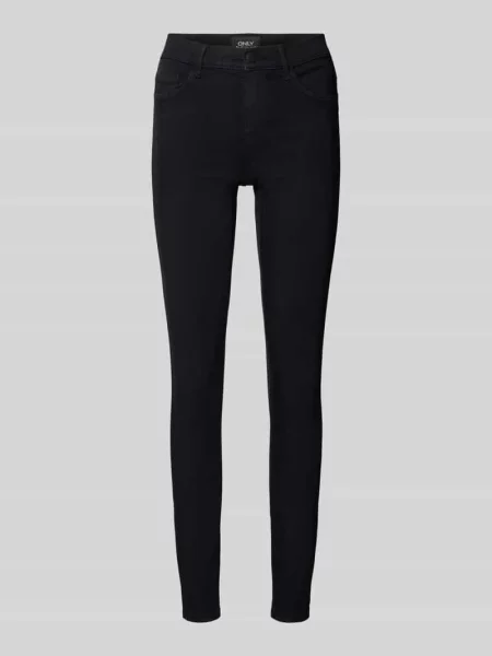 Jeansy barwione o kroju skinny fit Only czarne