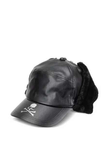 Șapcă Mastermind World din piele negru