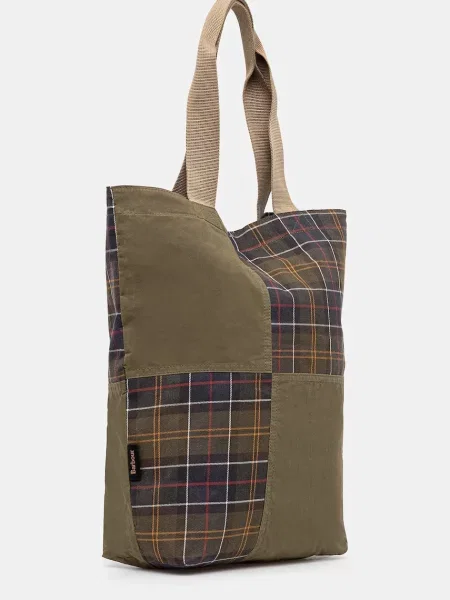 Barbour torba Barbour Transport Patchwork Tote Bag zielony