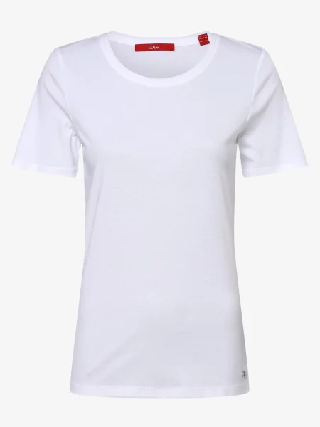 S.Oliver T-shirt Kobiety jednolity 36 biały