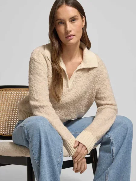 Bluza z kołnierzem o kroju regular fit z dodatkiem bawełny Tom Tailor