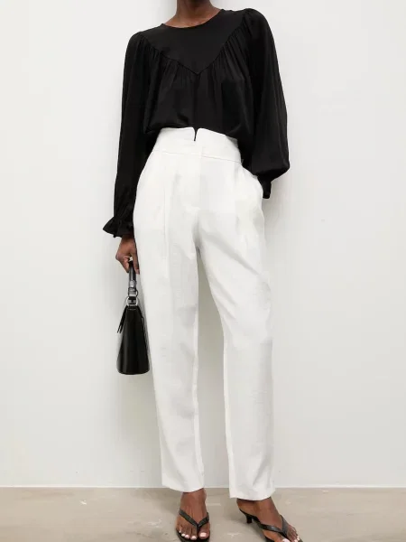 Answear.LAB pantaloni alb