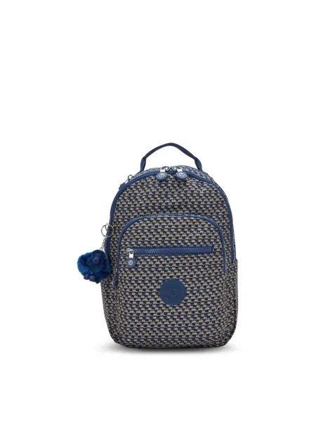 KIPLING Nahrbtnik Seoul S pastelno modra / temno modra / temno siva