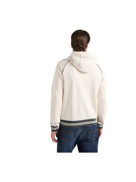 Bluza z kapturem Harmont & Blaine w kratę z kapturem beżowa