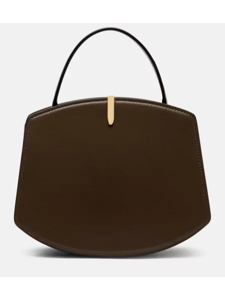 Torebka skórzana Savette skórzana zielona