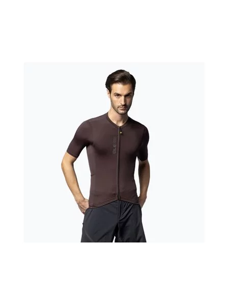 Футболка велосипедна Alé Color Block Off Road cocoa brown коричнева