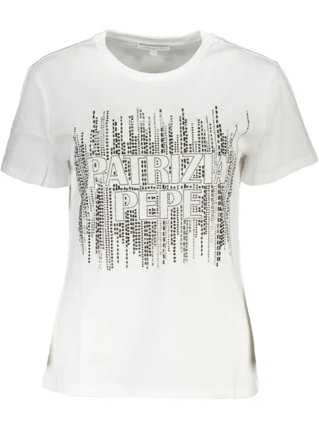 Tricou Patrizia Pepe scurt alb