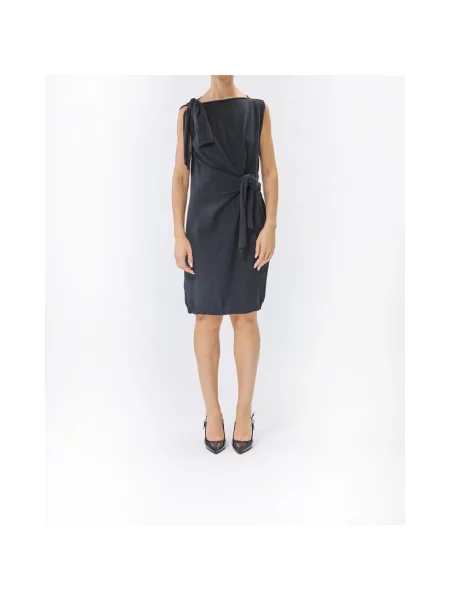 Sukienka Moschino wełniana czarna