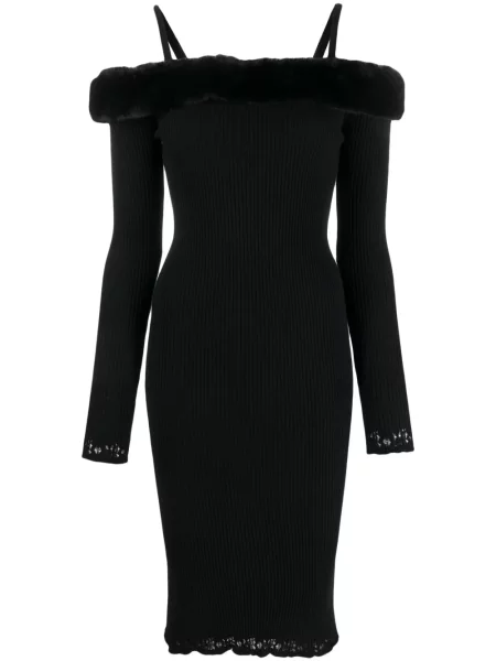Rochie midi Blumarine până la genunchi de costum negru