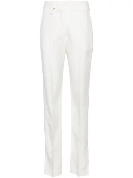 Pantaloni Jacquemus alb