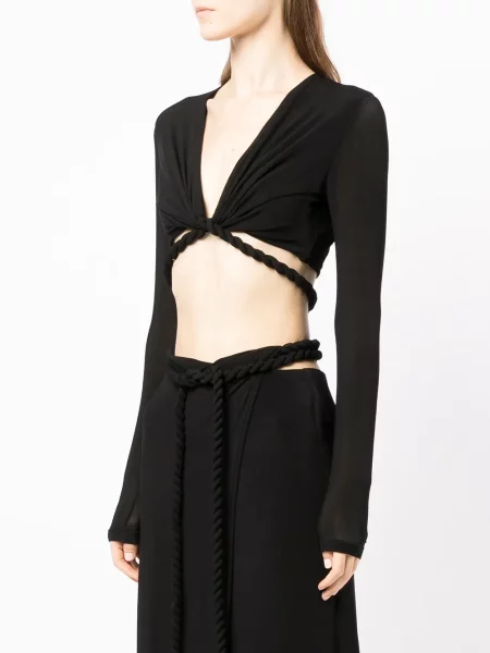 Top Dion Lee kopertowy czarny