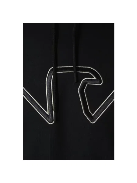 Bluza z kapturem Armani z kapturem z dżerseju z logo niebieska