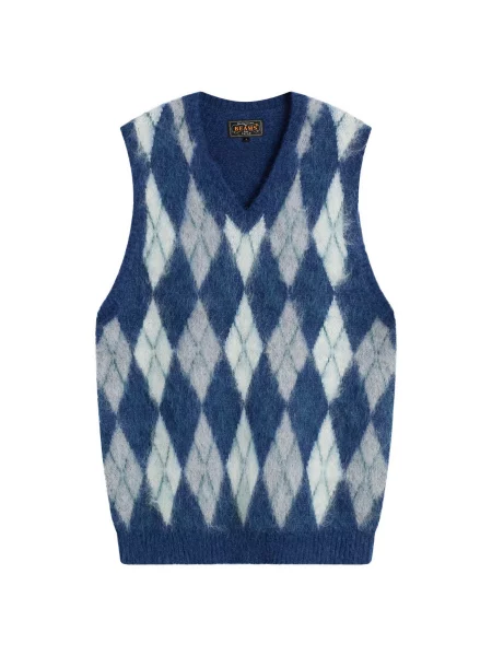 Dzianinowa kamizelka dzianinowa Beams Plus z wzorem argyle