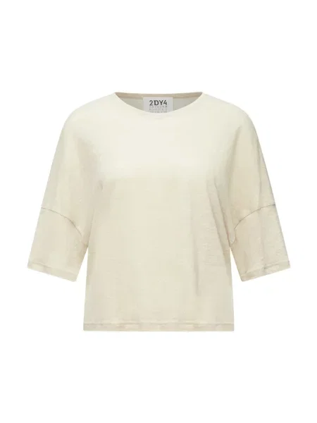 Drykorn Sweter Kusia Z Lnu Z Rękawami beige beżowy