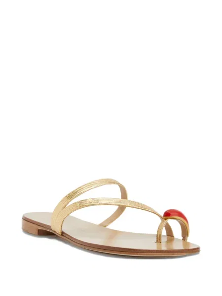 Inel Giuseppe Zanotti din piele auriu