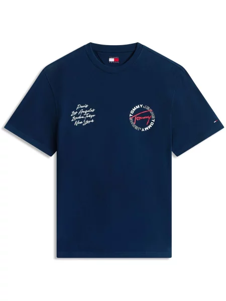 Tricou Tommy Jeans albastru