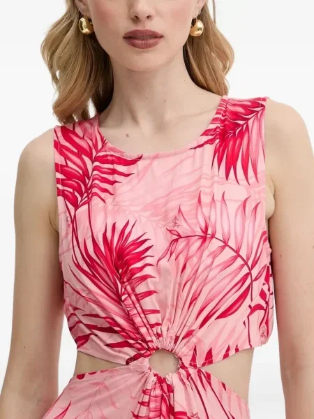 Rochie maxi Liu Jo cu imagine de costum roz