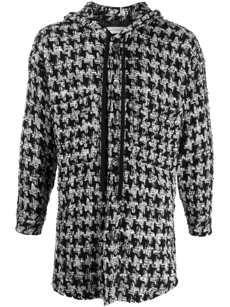 Яке Faith Connexion с качулка от туид черно