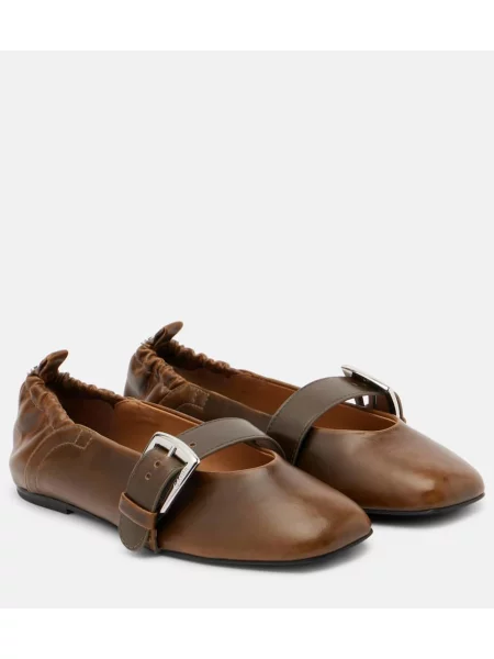 Pantofi cu toc Ganni verde